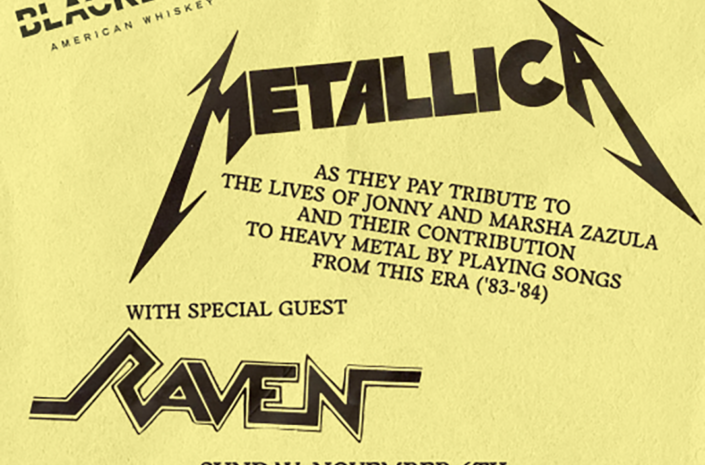 Metallica and Raven Announce Zazula Tribute Show