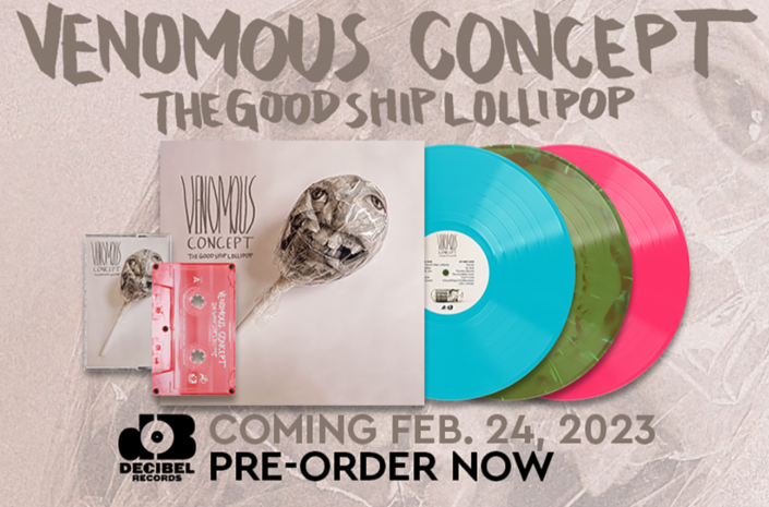 Decibel Records Signs Venomous Concept For Their New LP